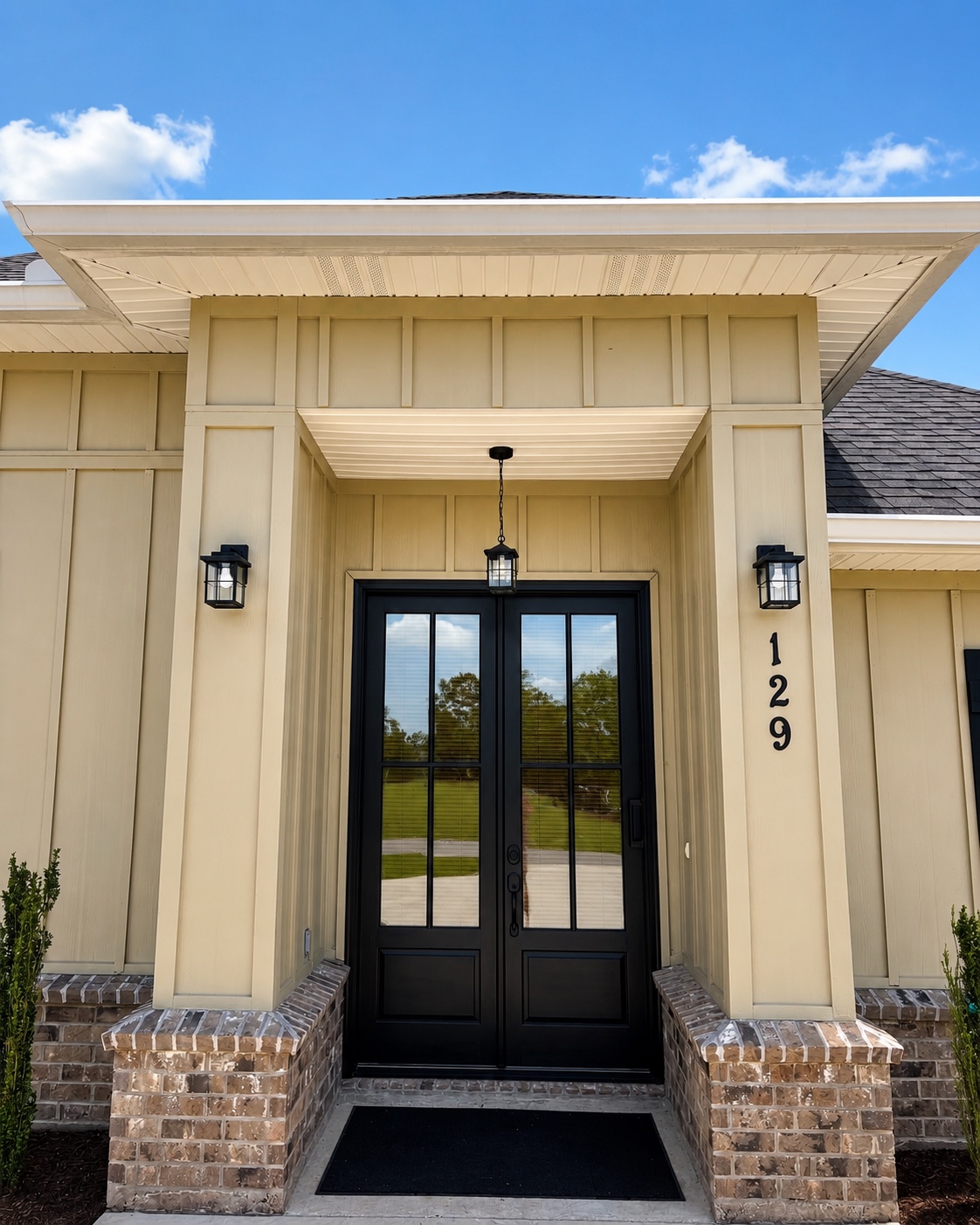Exterior home details by Elite Construction and Design