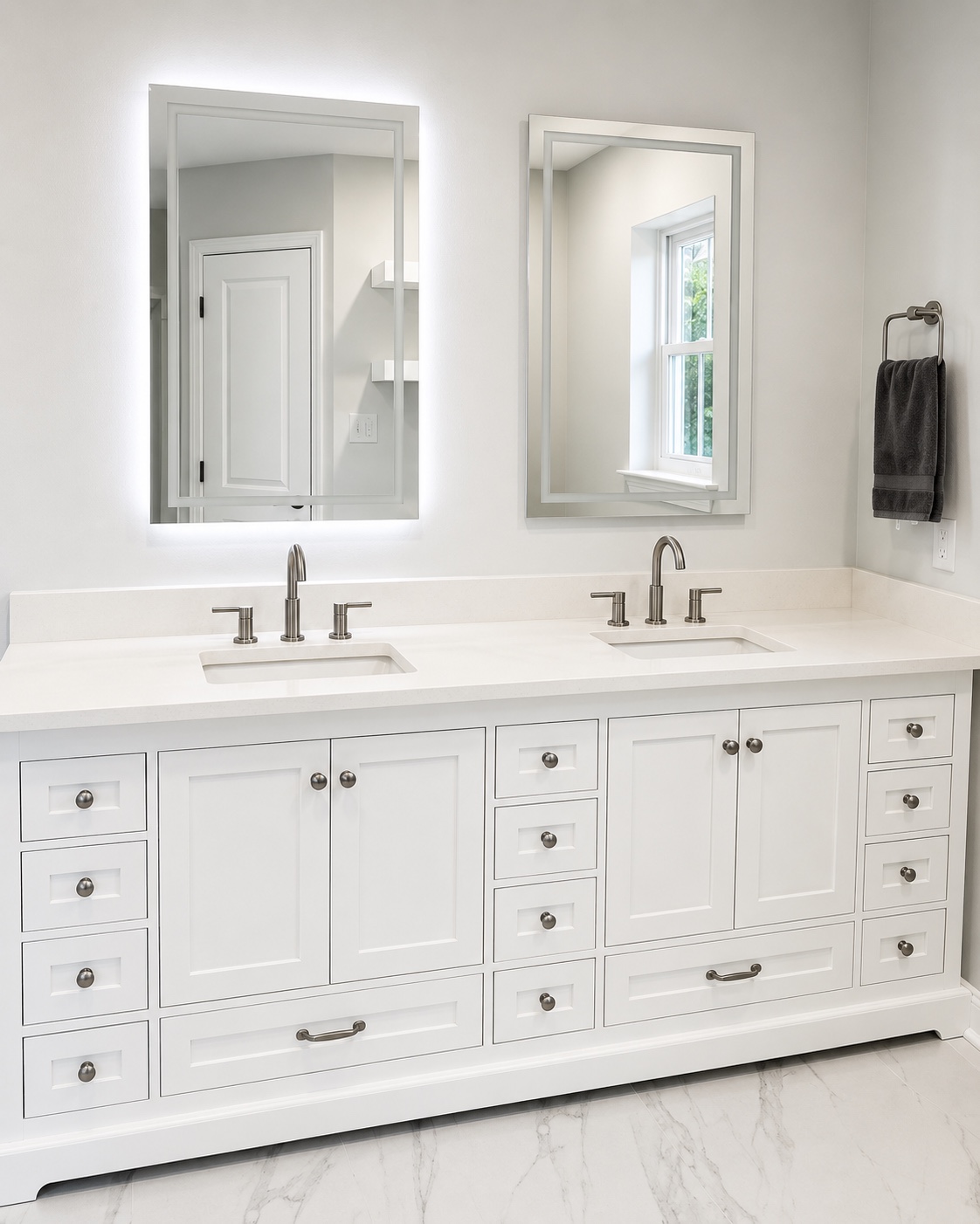 Bathroom vanity project by Elite Construction and Design